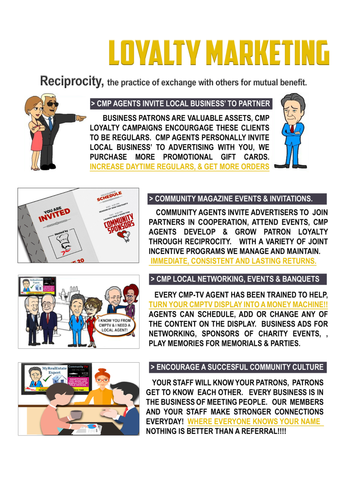 CMP Community Magazine Sales Agents